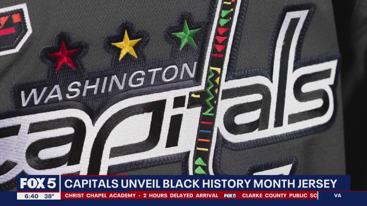 DC clothing boutique designs Capitals Black History Month jersey